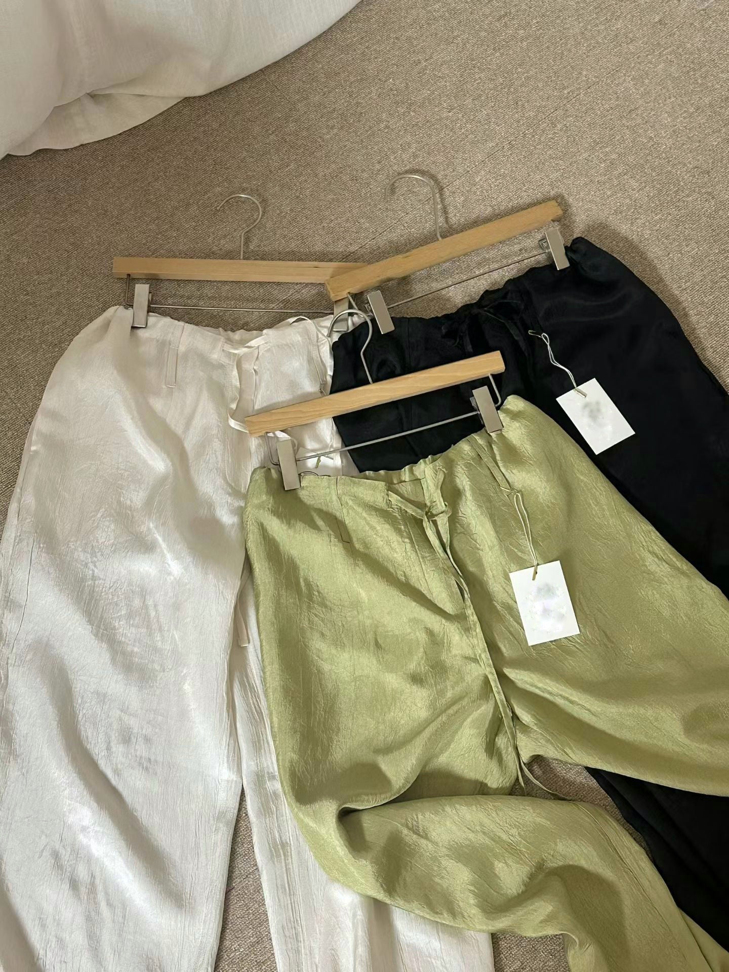 Satin resort pants