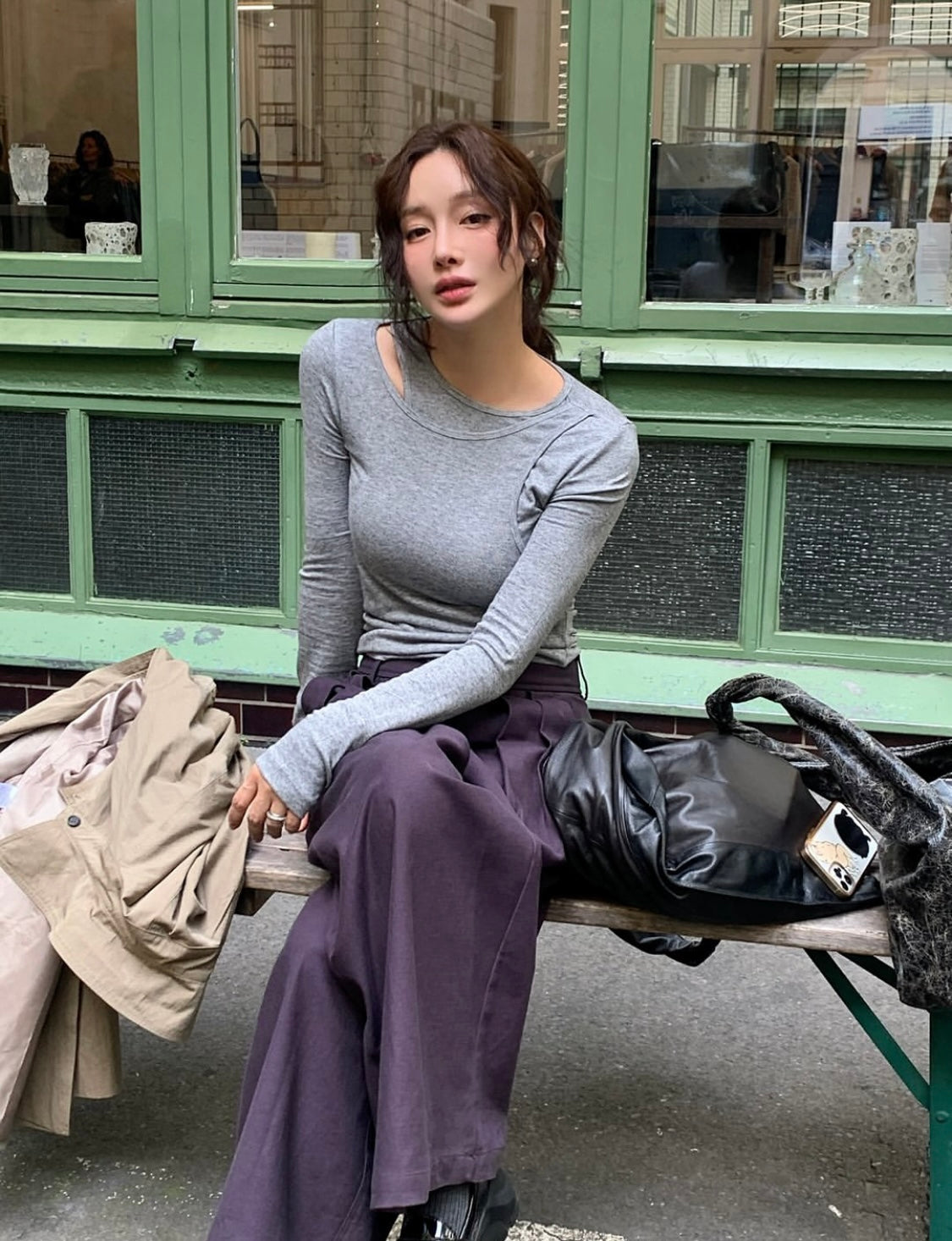 Unbalance layered top