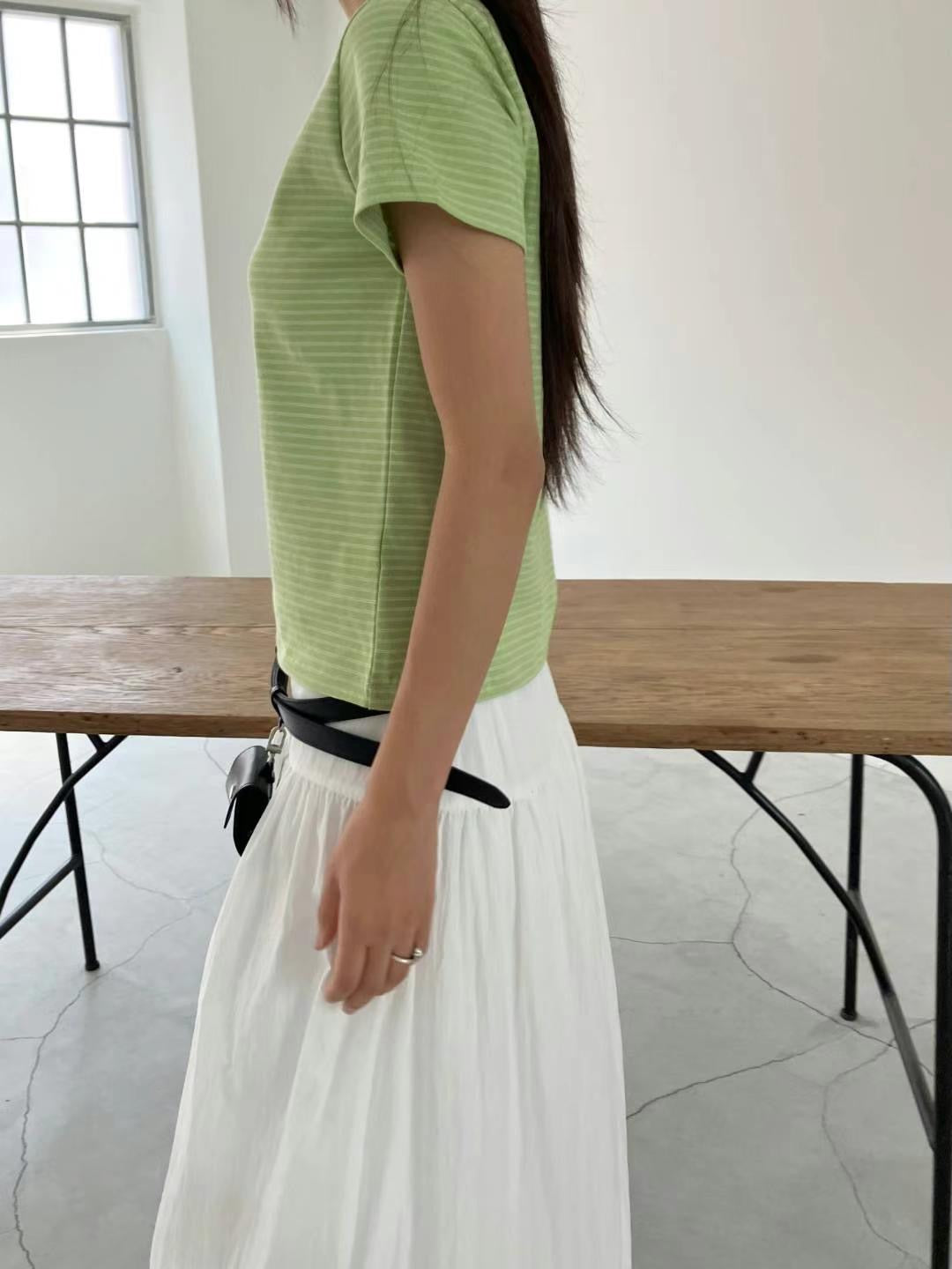 Mini borders ringer tee