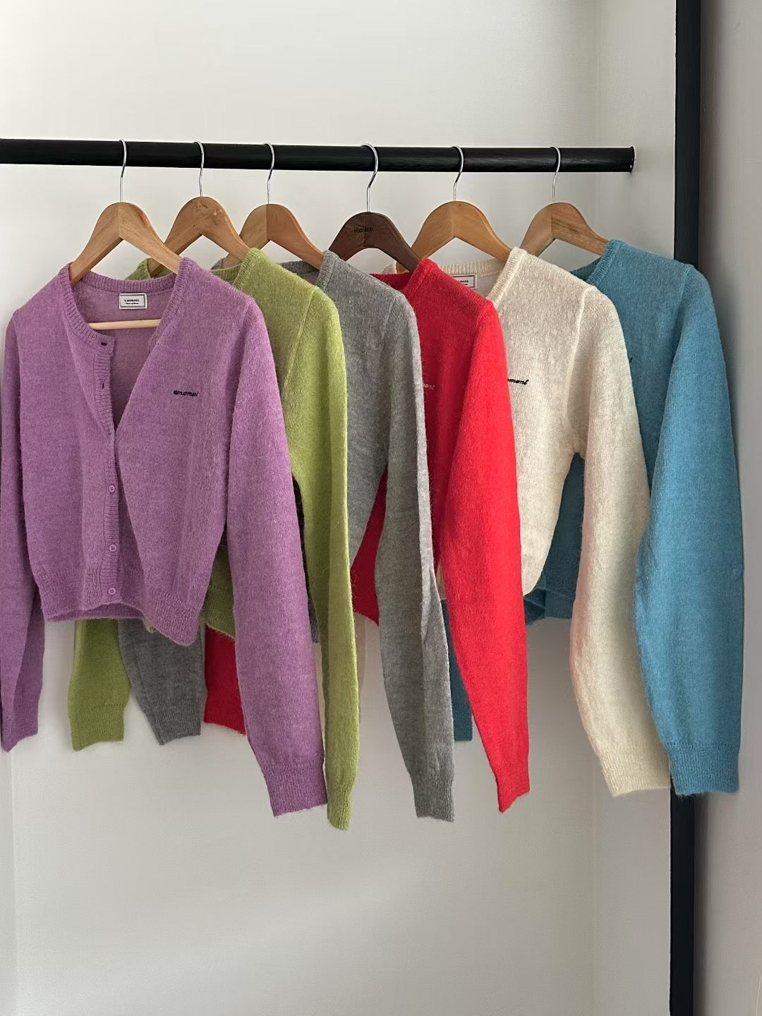 Alpaca Short cut cardigan