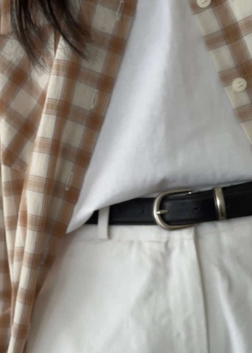 Classic leather belt