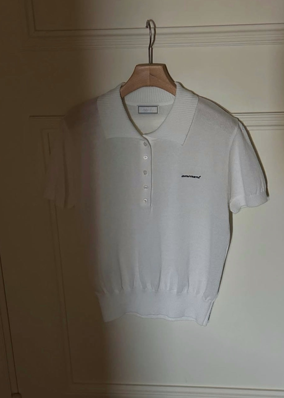 Mini knit polo