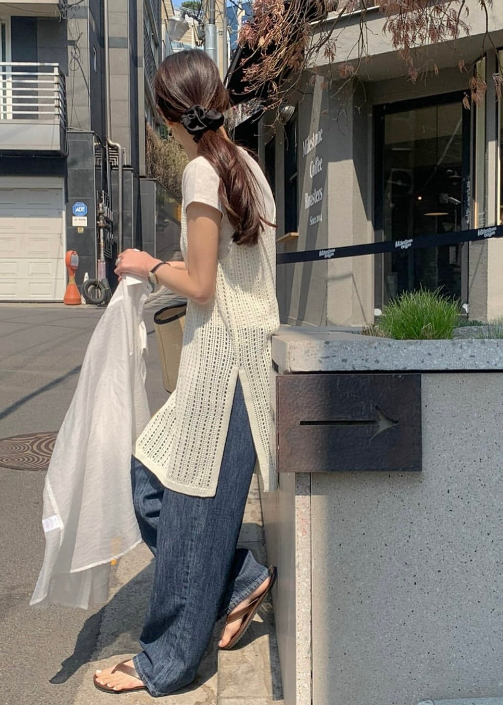 Tee + mesh ops set