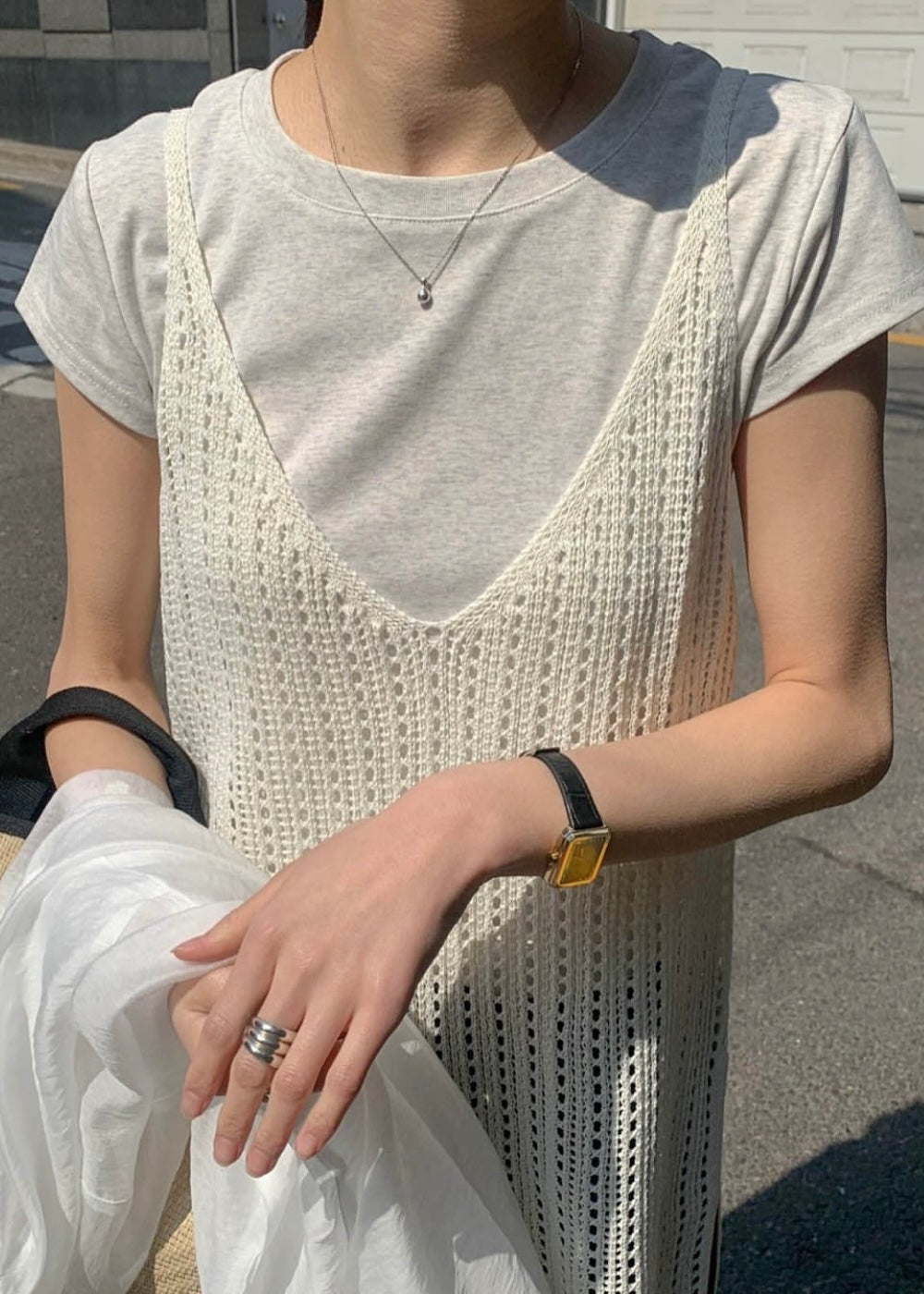 Tee + mesh ops set