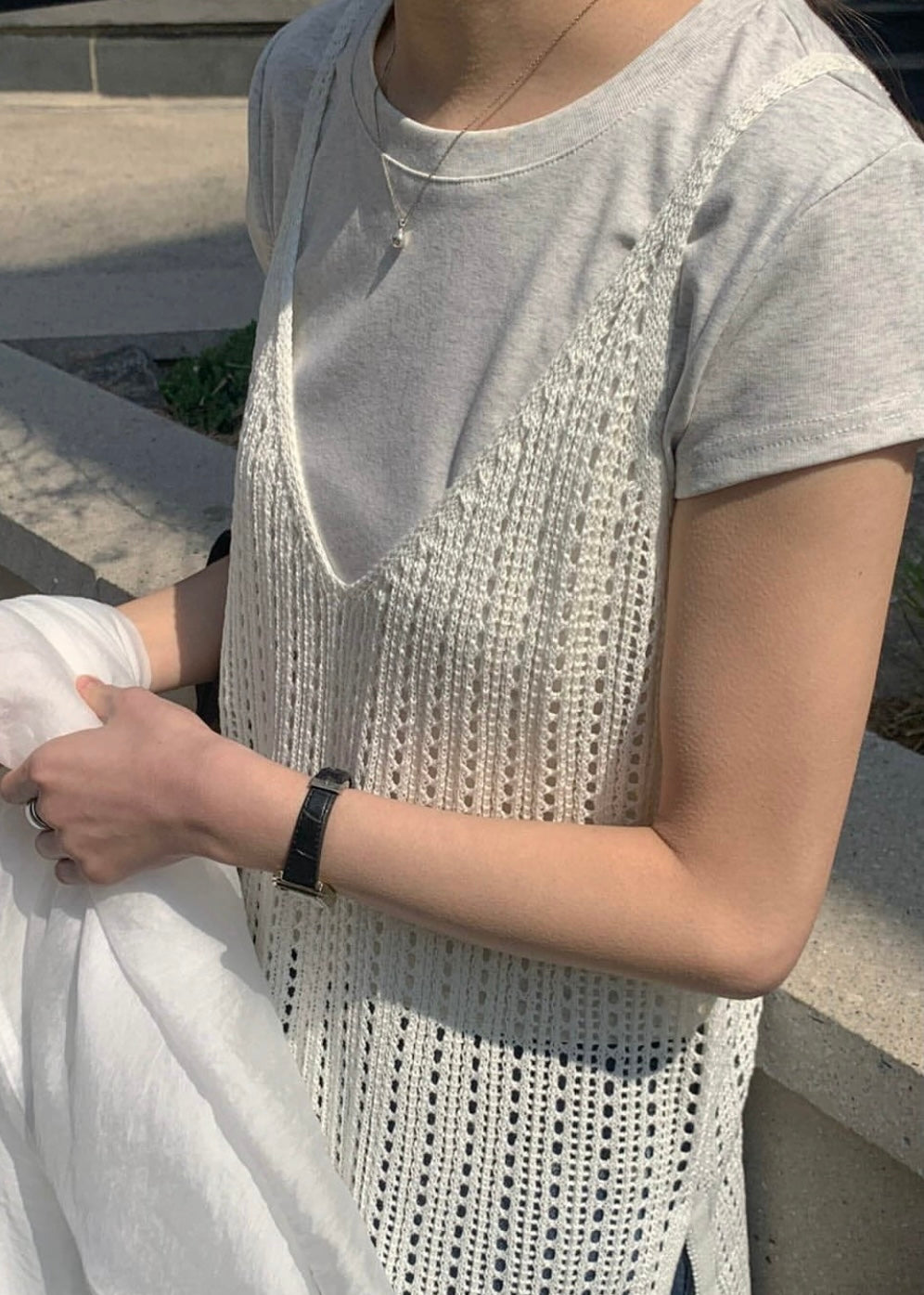 Tee + mesh ops set