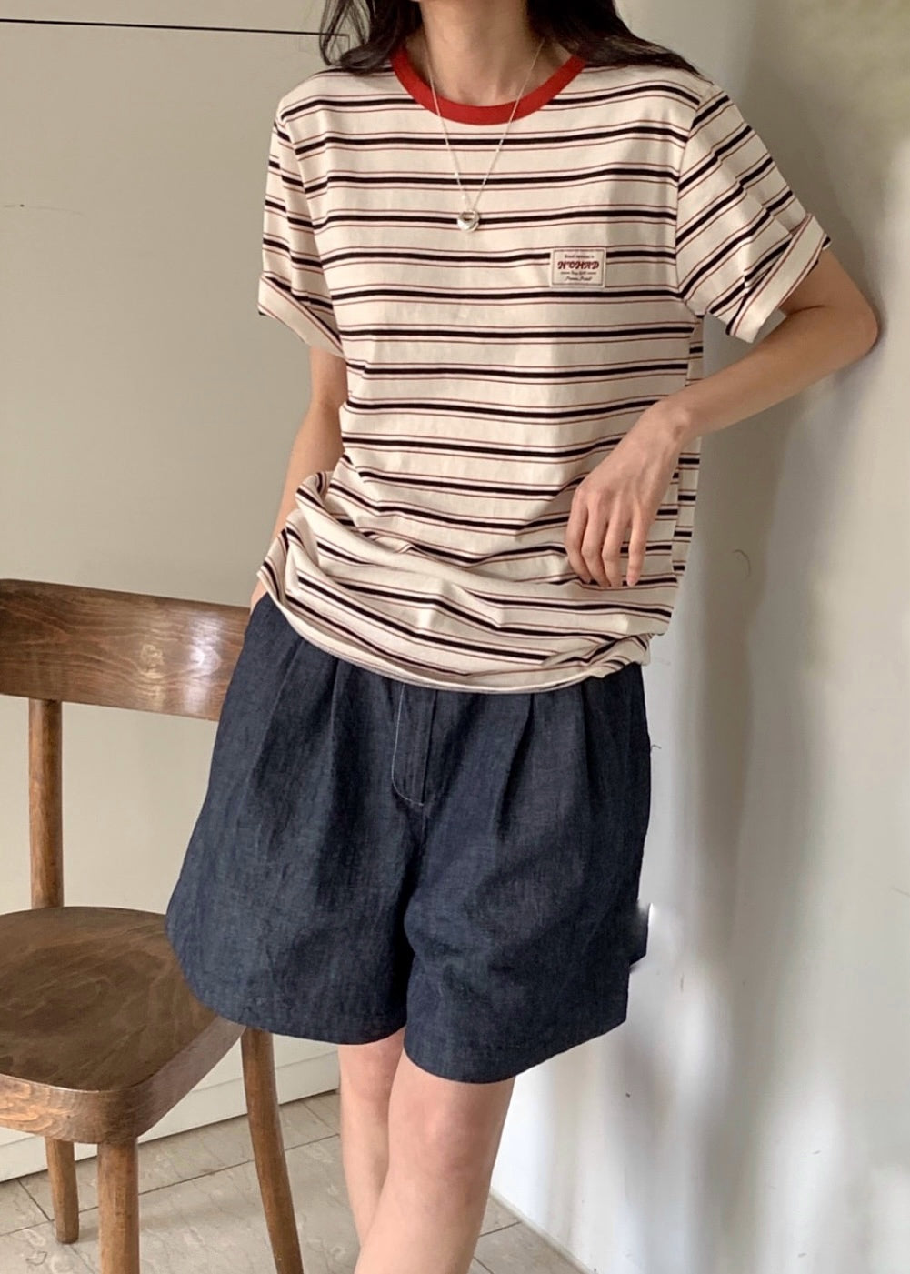 Retro stripes tee