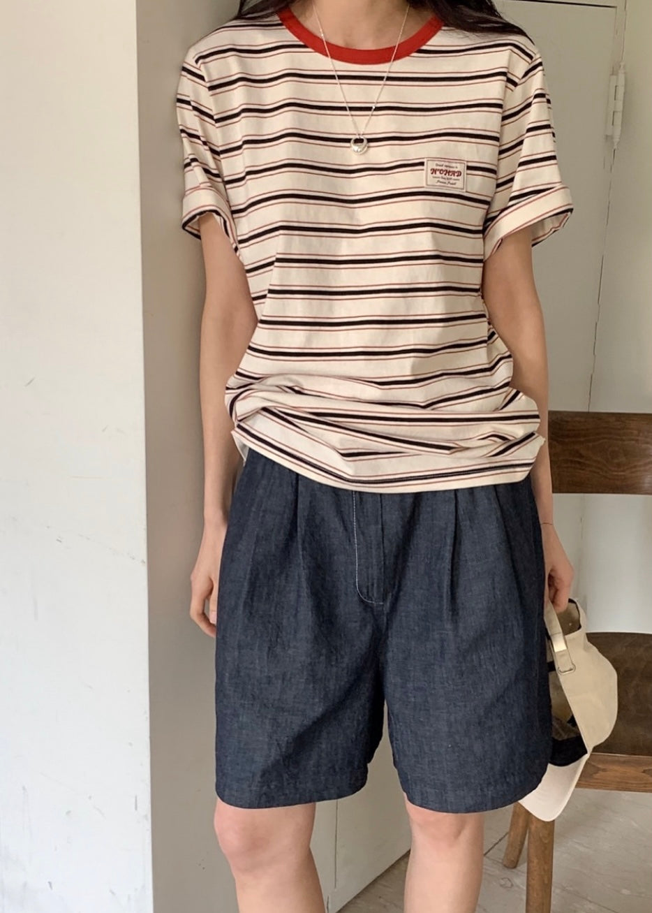 Retro stripes tee