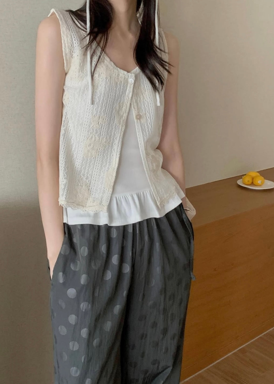 Double buttons vest