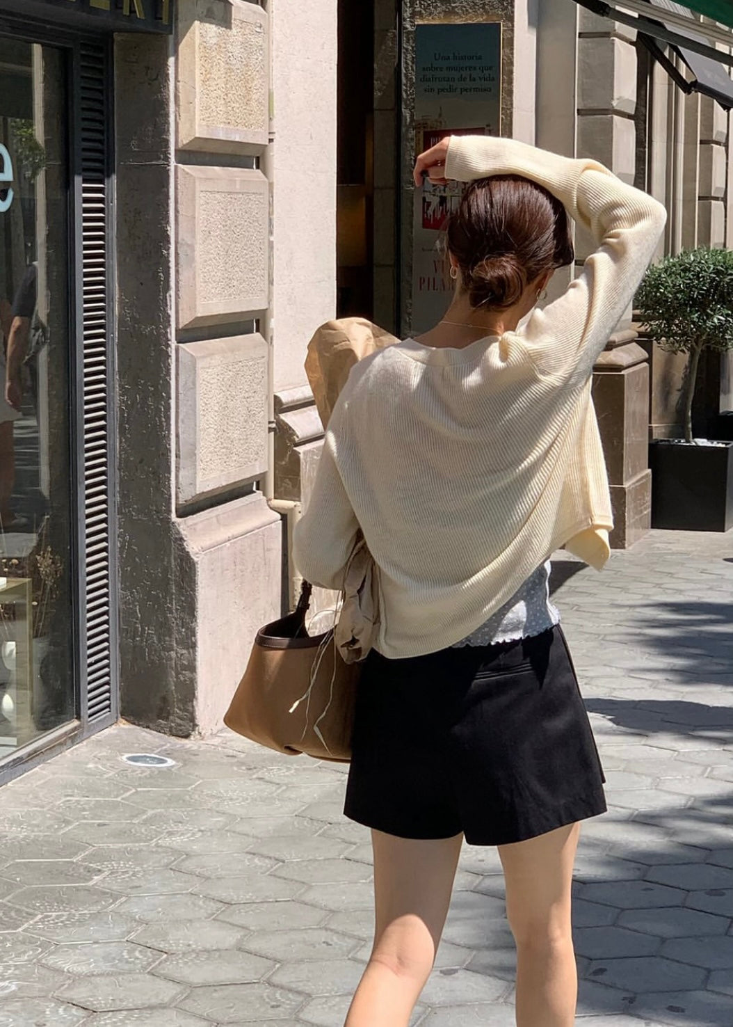 Relax cropped cardigan
