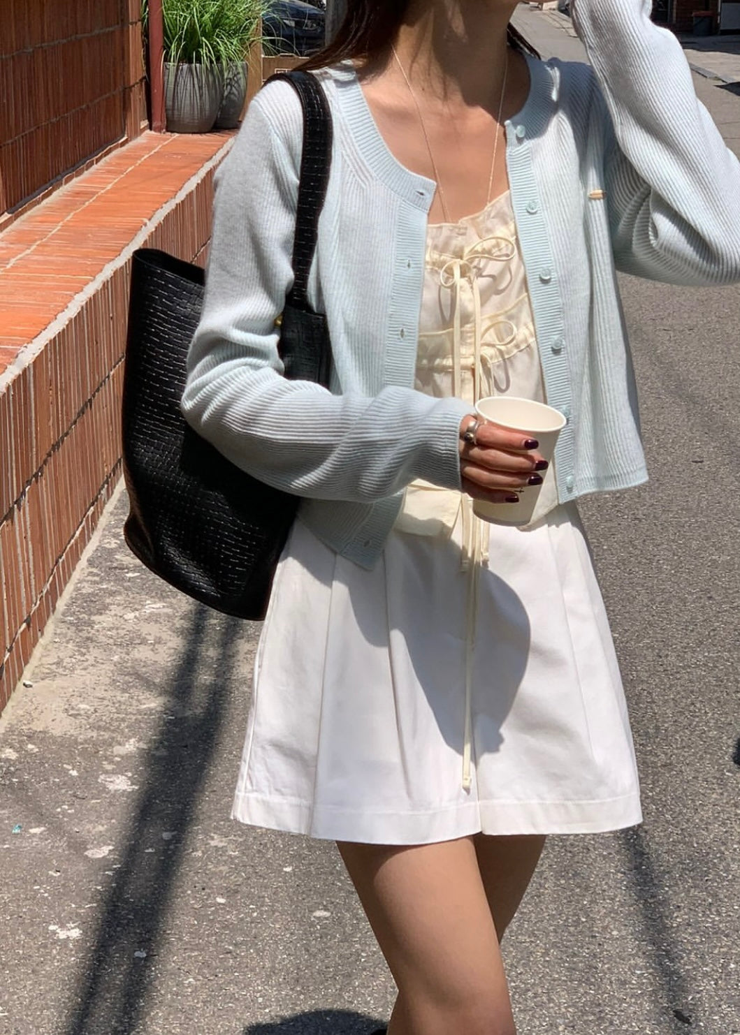 Relax cropped cardigan