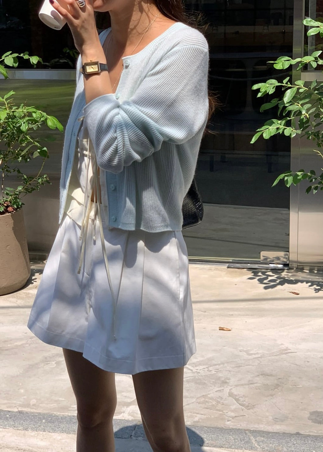 Relax cropped cardigan