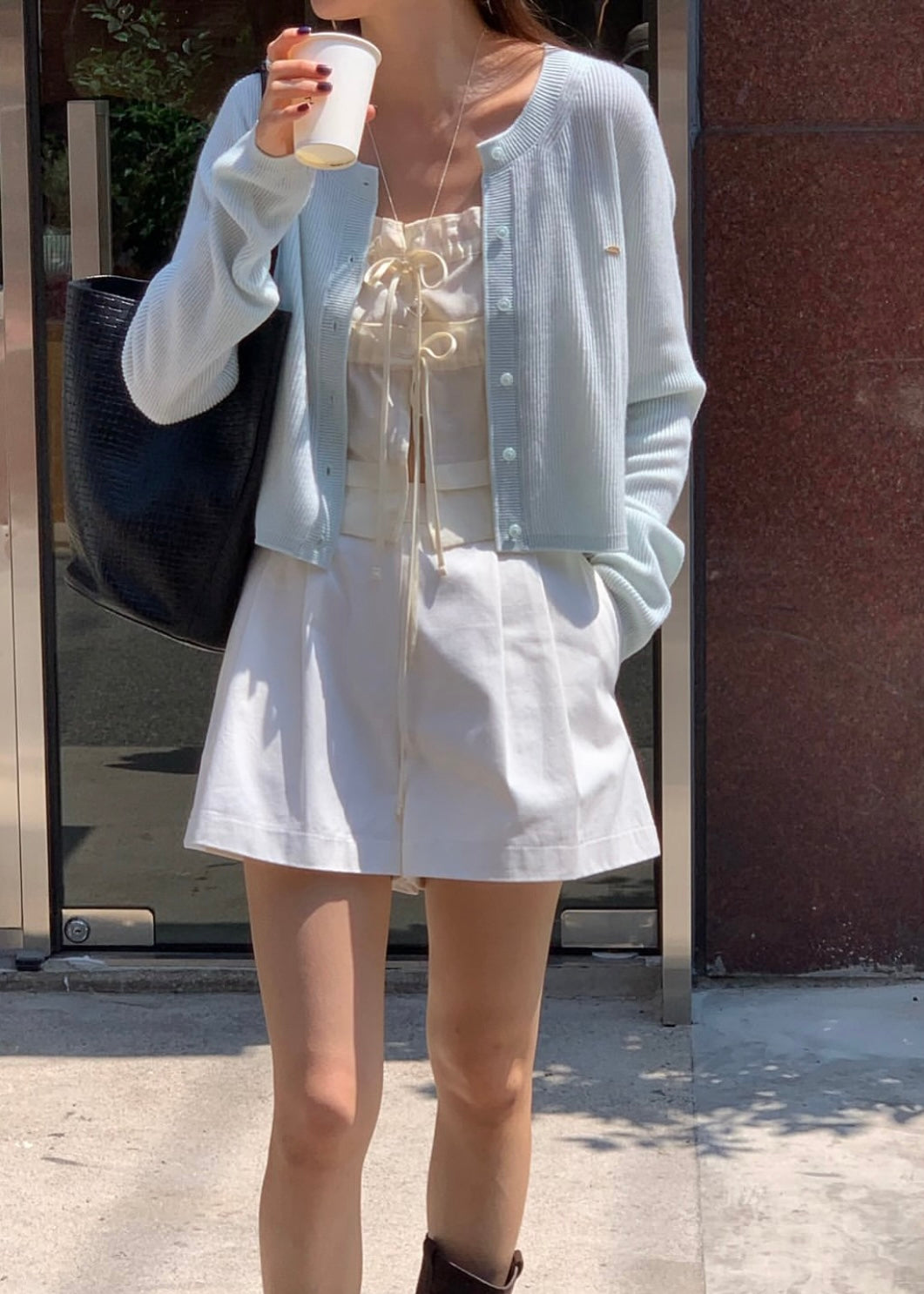 Relax cropped cardigan