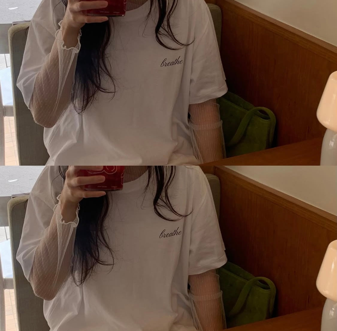 "breathe & elegance" tee