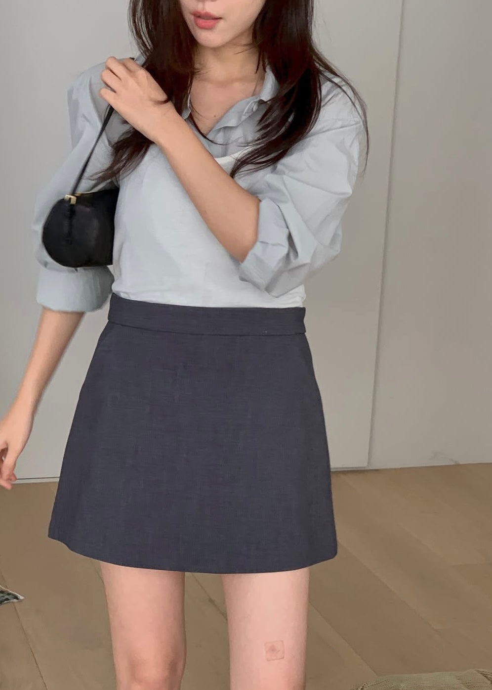 A-line mini skirt
