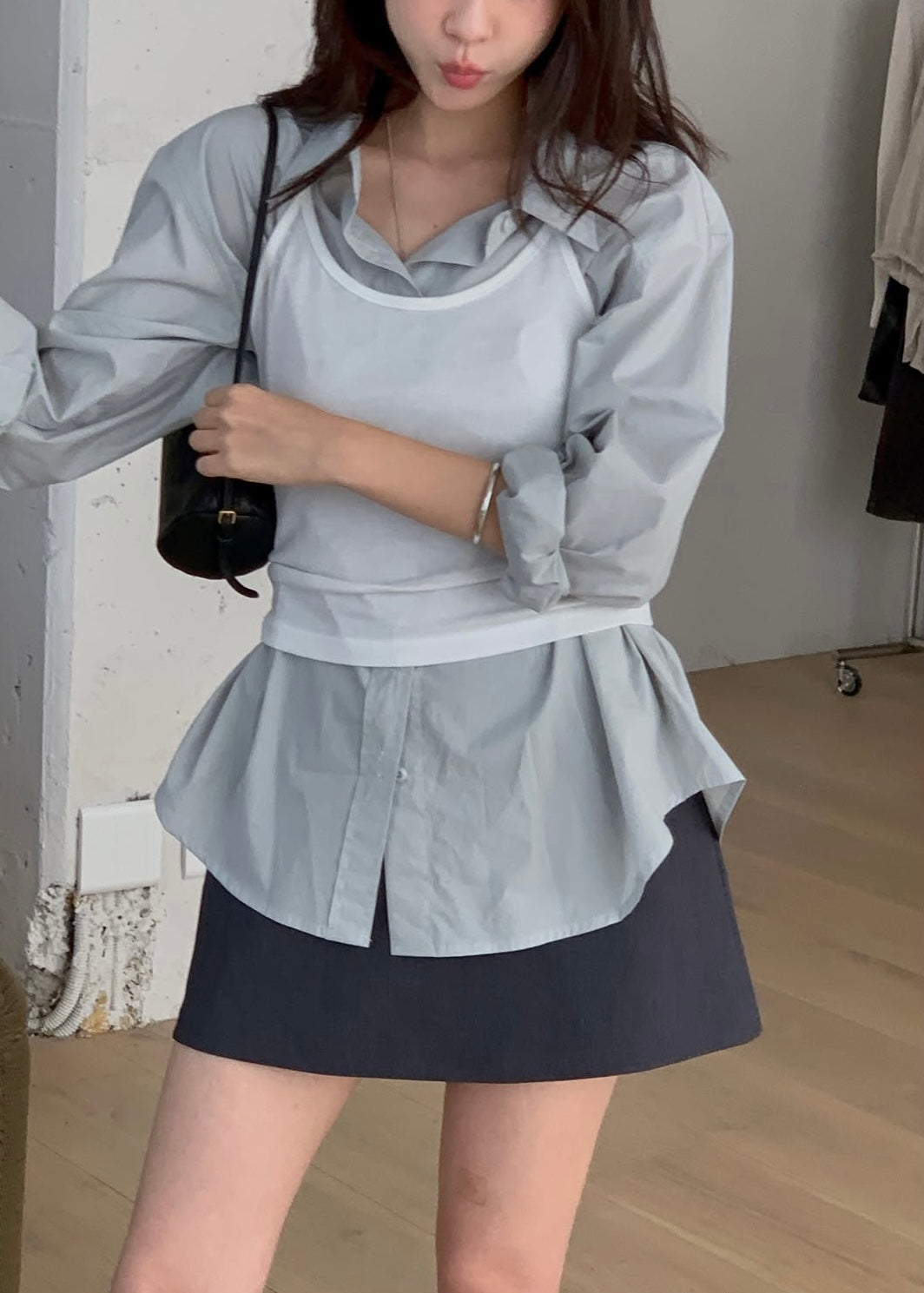 A-line mini skirt