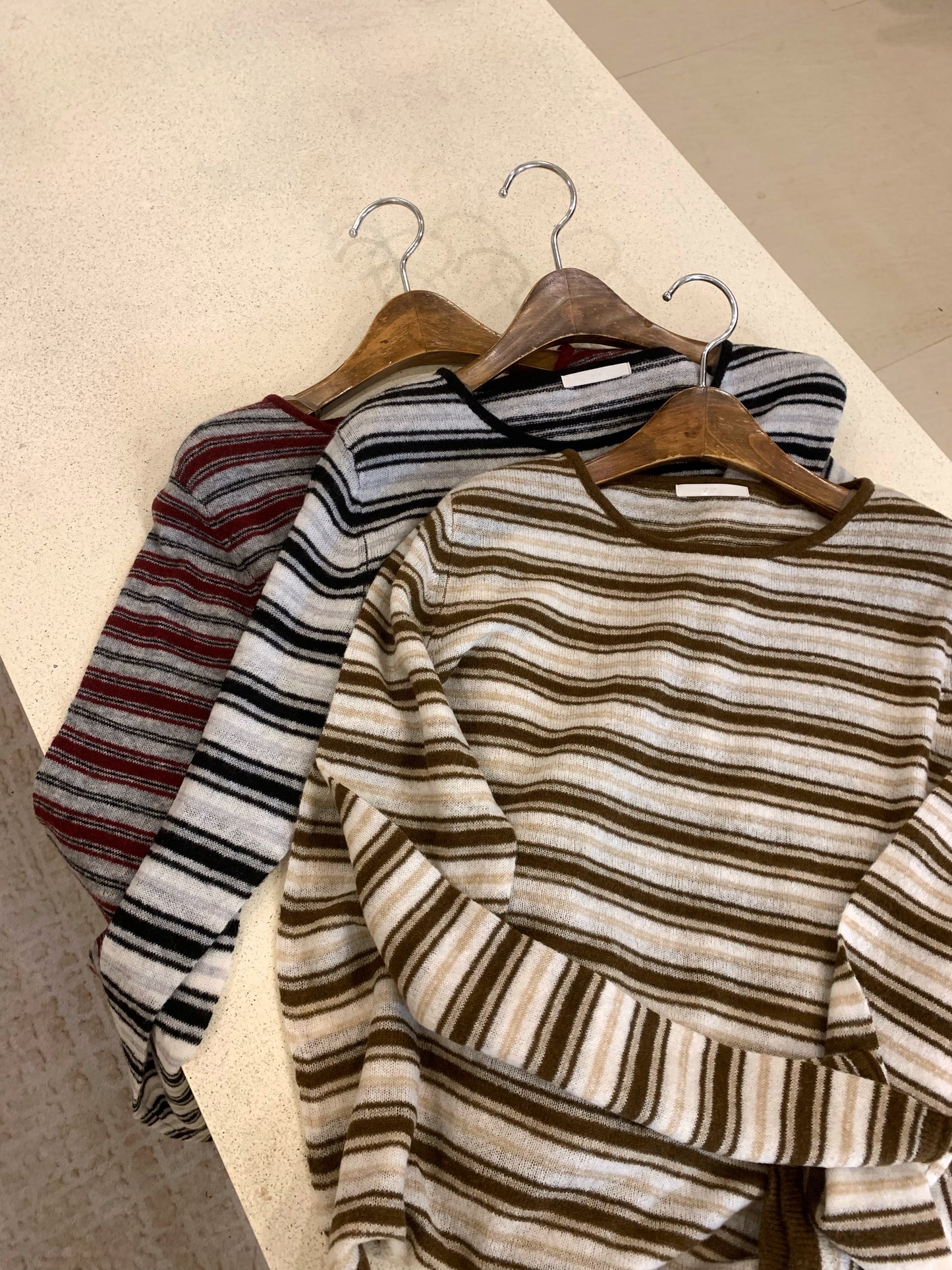 Retro borders wool jumpers