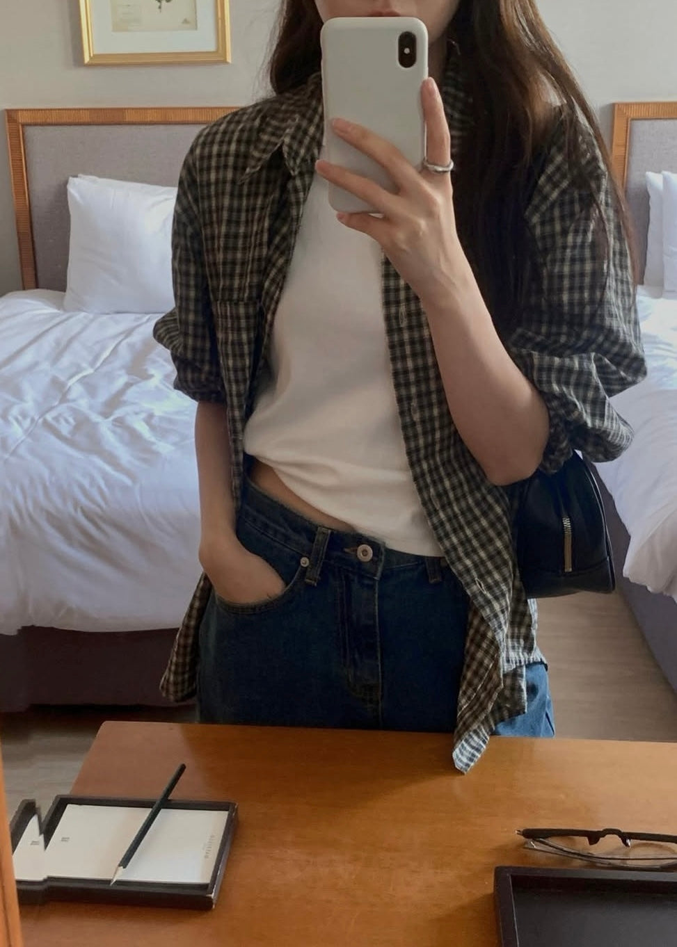 Checkers pocket shirt