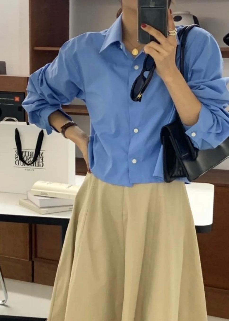 Cropped daily shirt