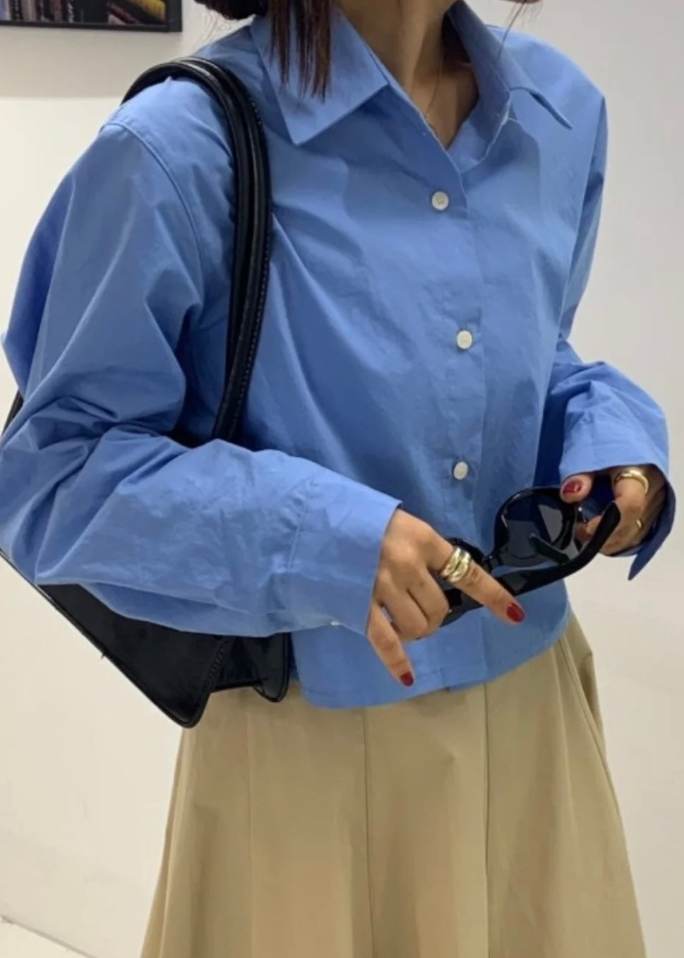 Cropped daily shirt