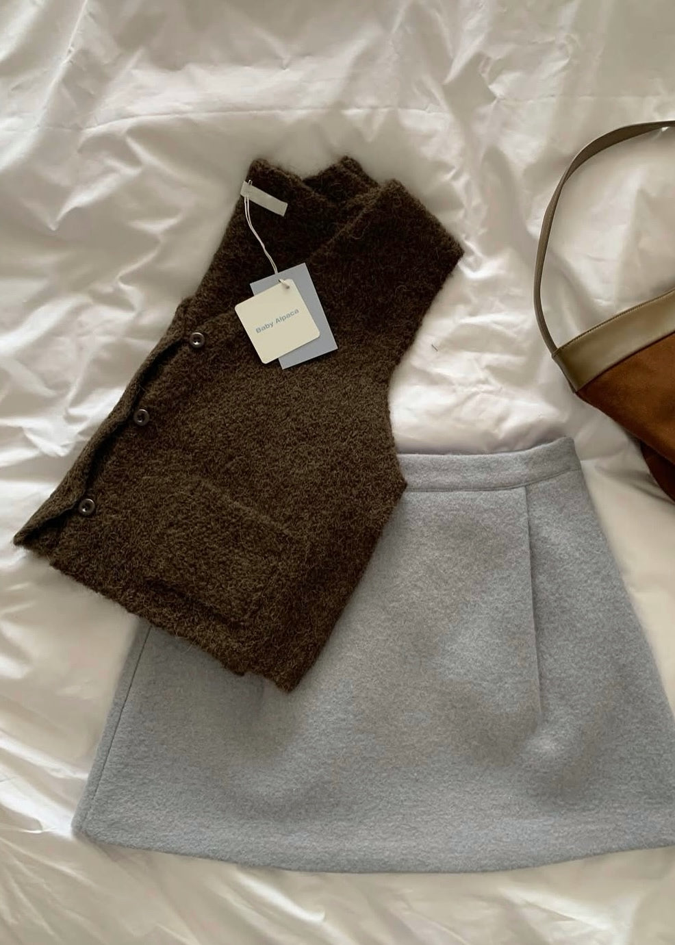 Alpaca knit vest