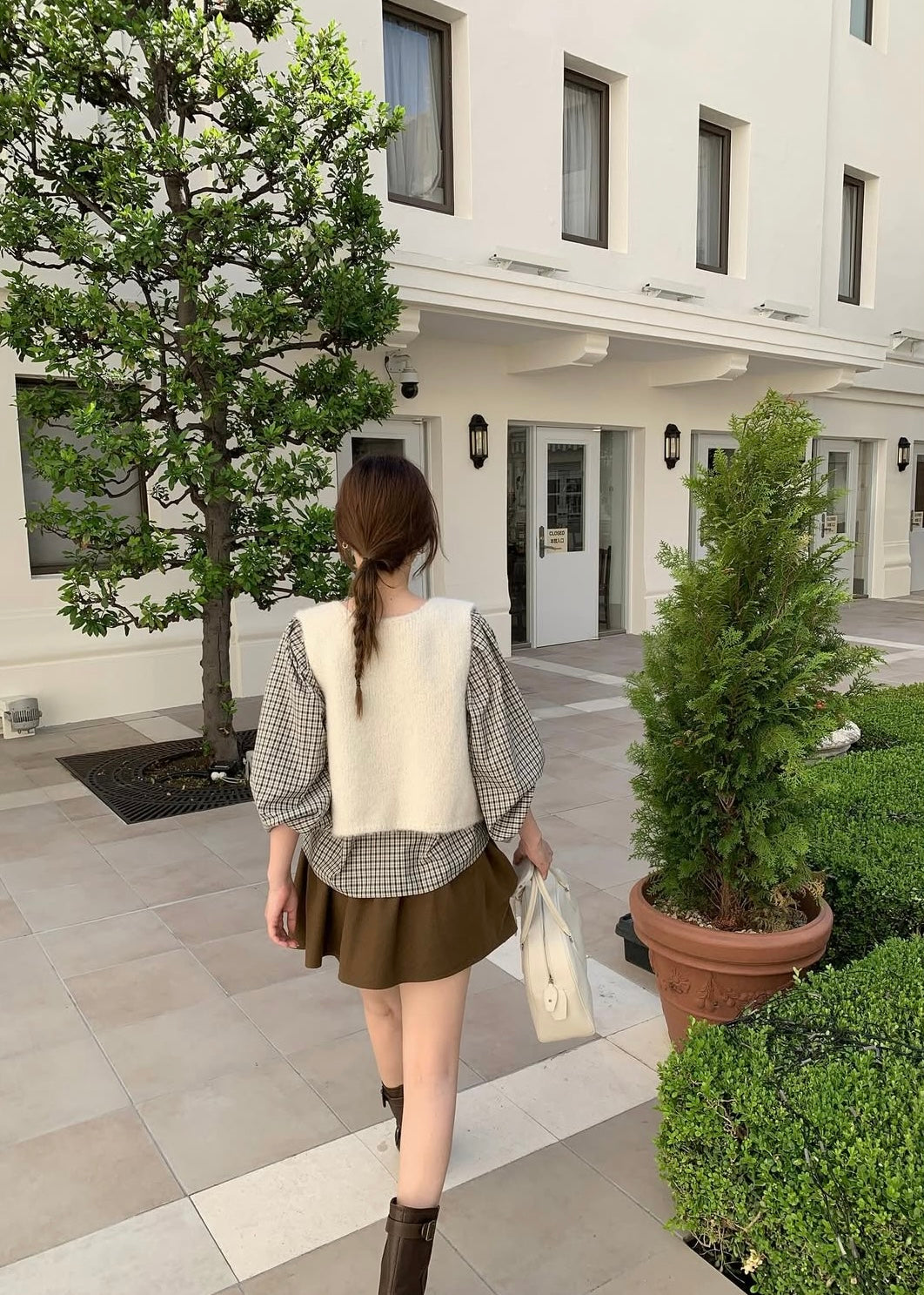 Alpaca knit vest