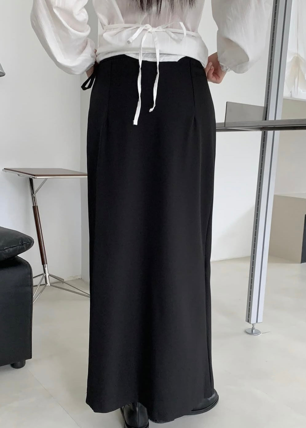 Ribbon wrapping skirt