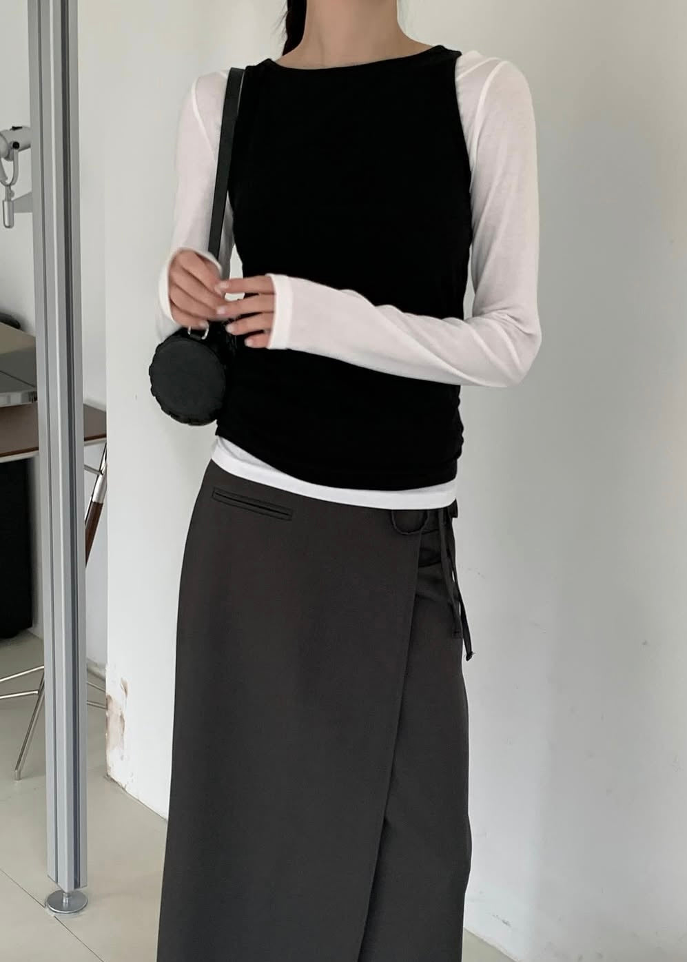 Ribbon wrapping skirt