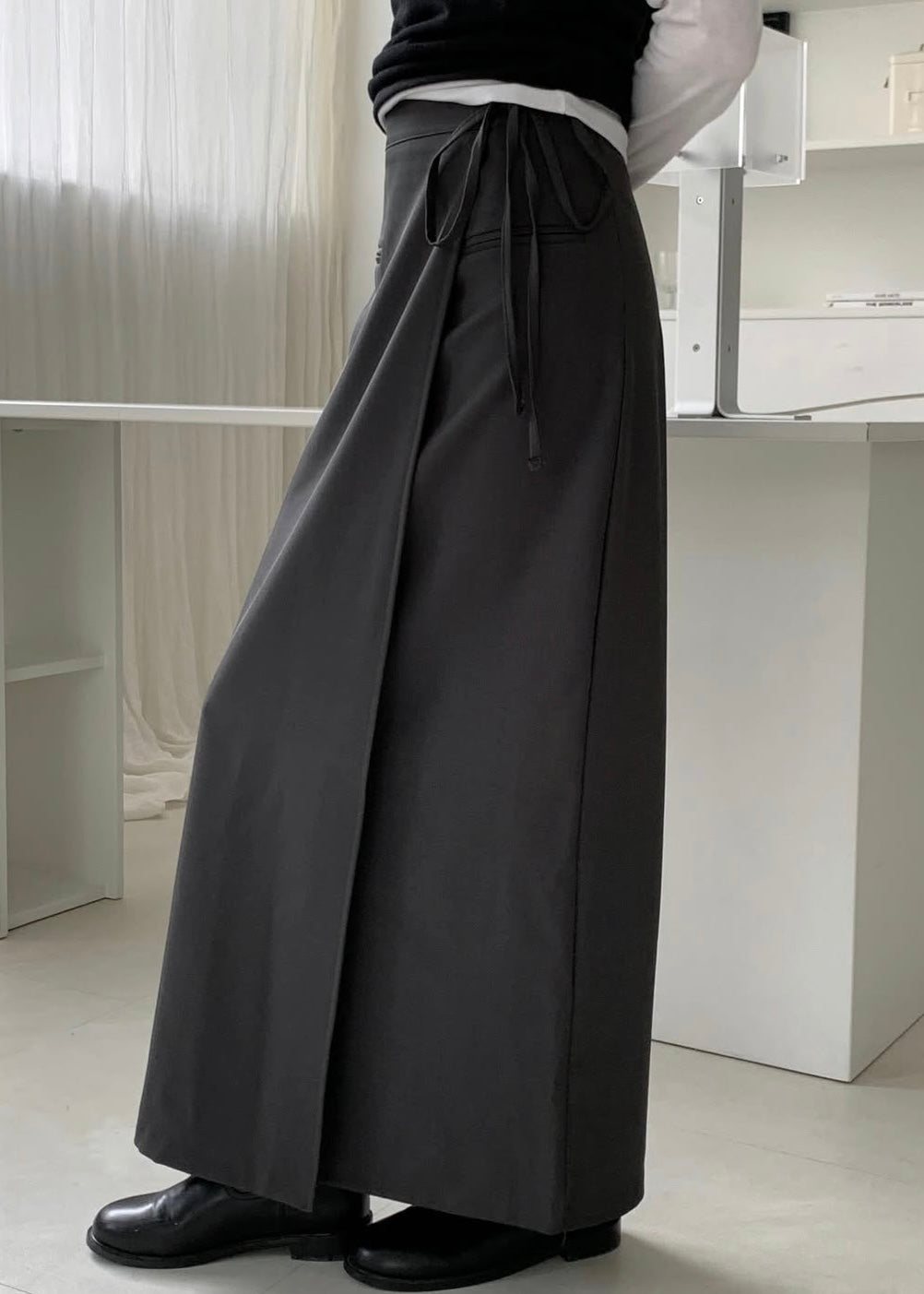 Ribbon wrapping skirt