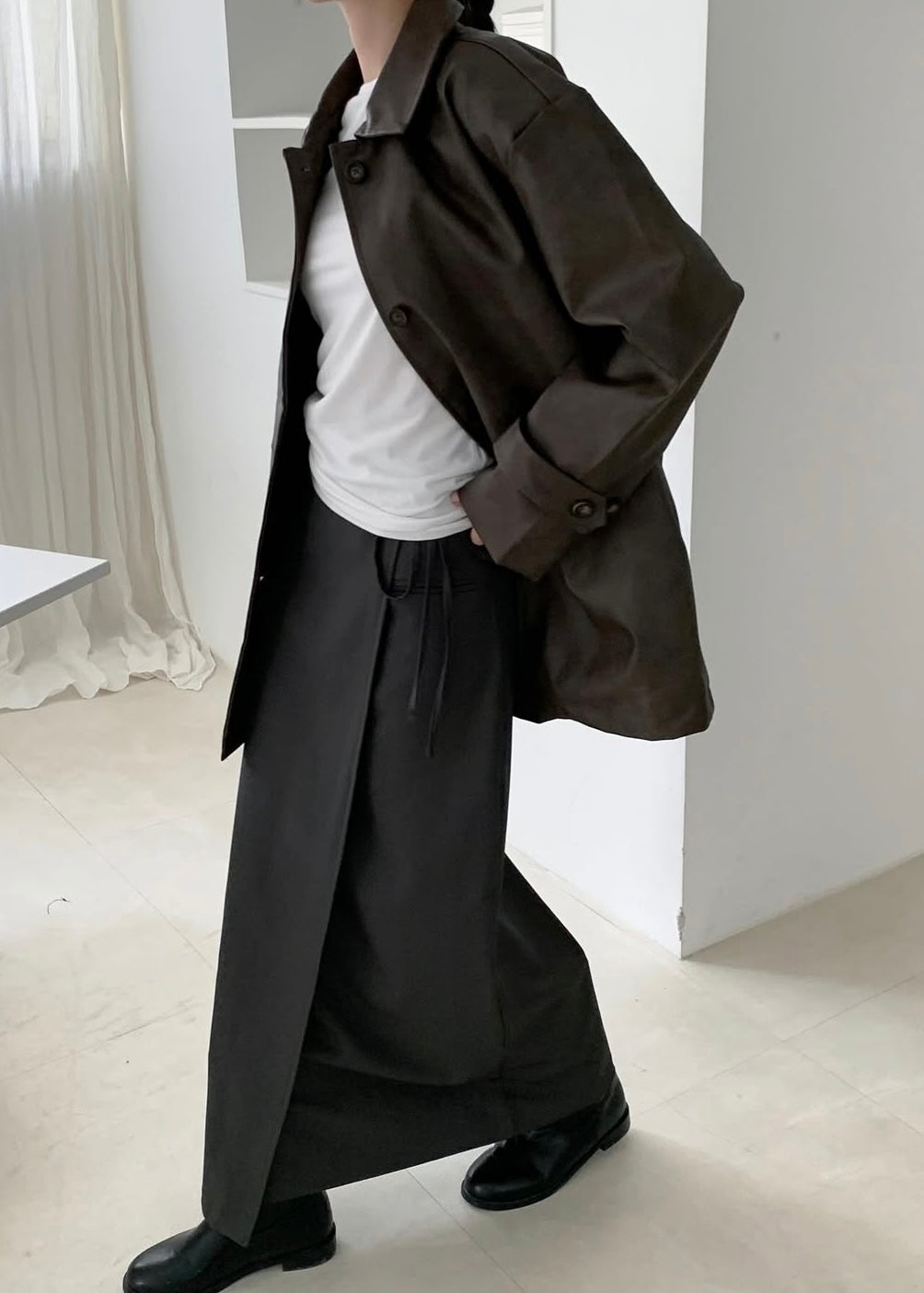 Ribbon wrapping skirt
