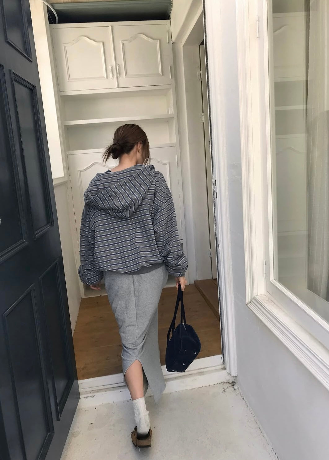 Borders zip-up hoodie