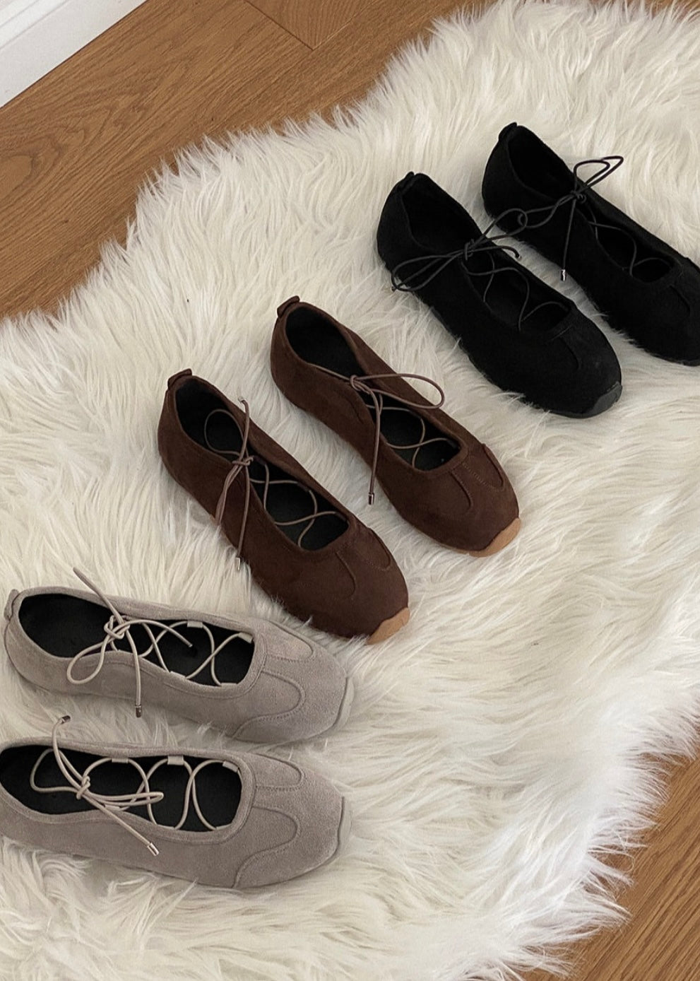Lace up ballet sneakers