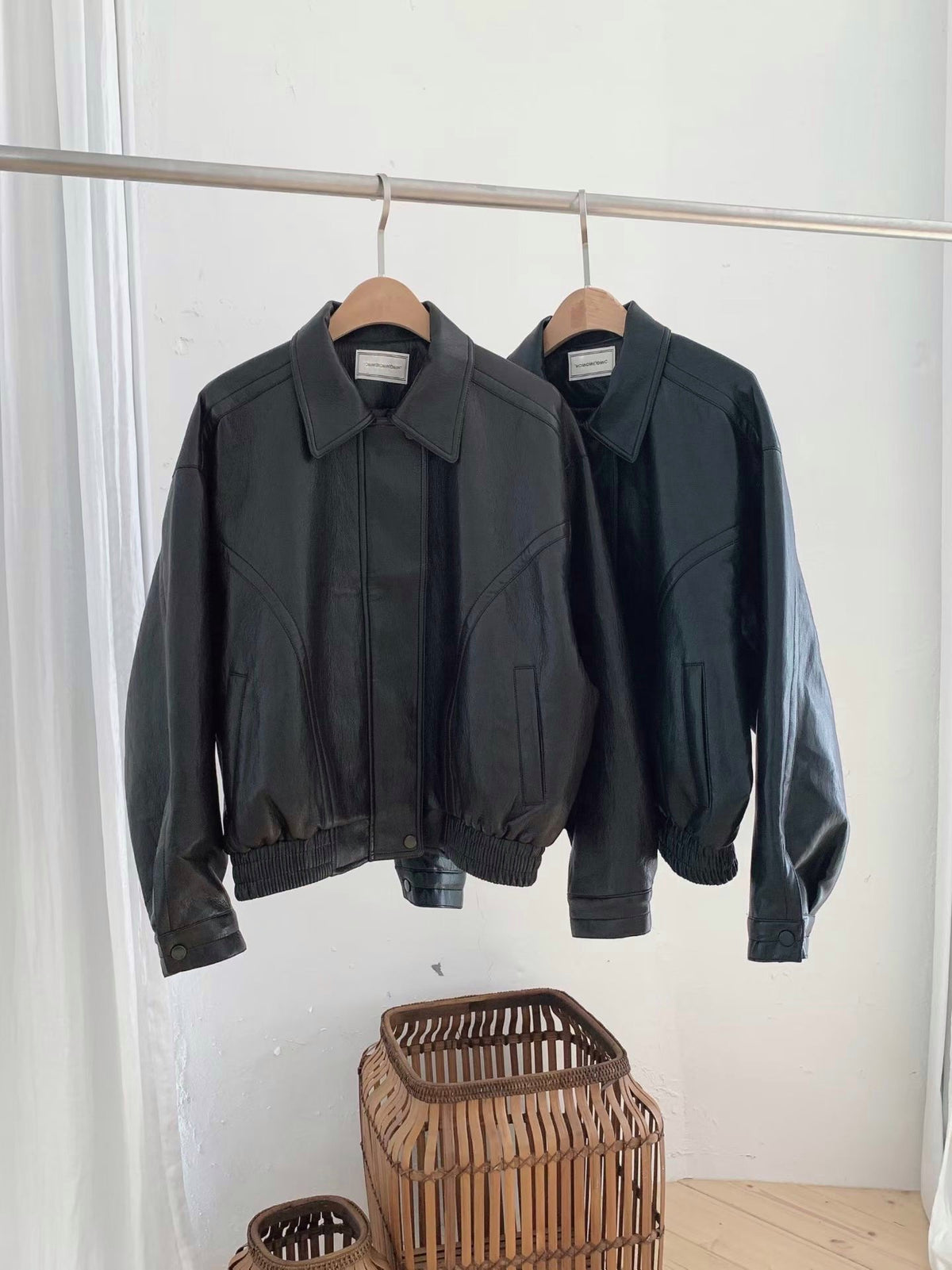 Retro blouson flight jacket