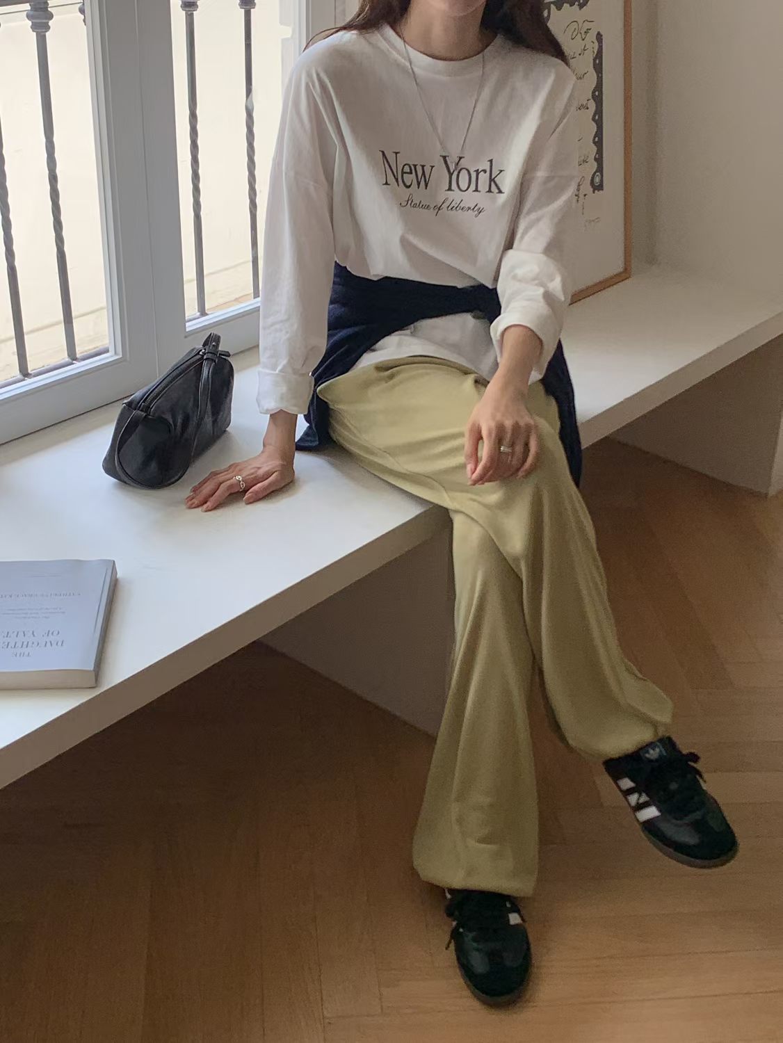"New York" washed tee