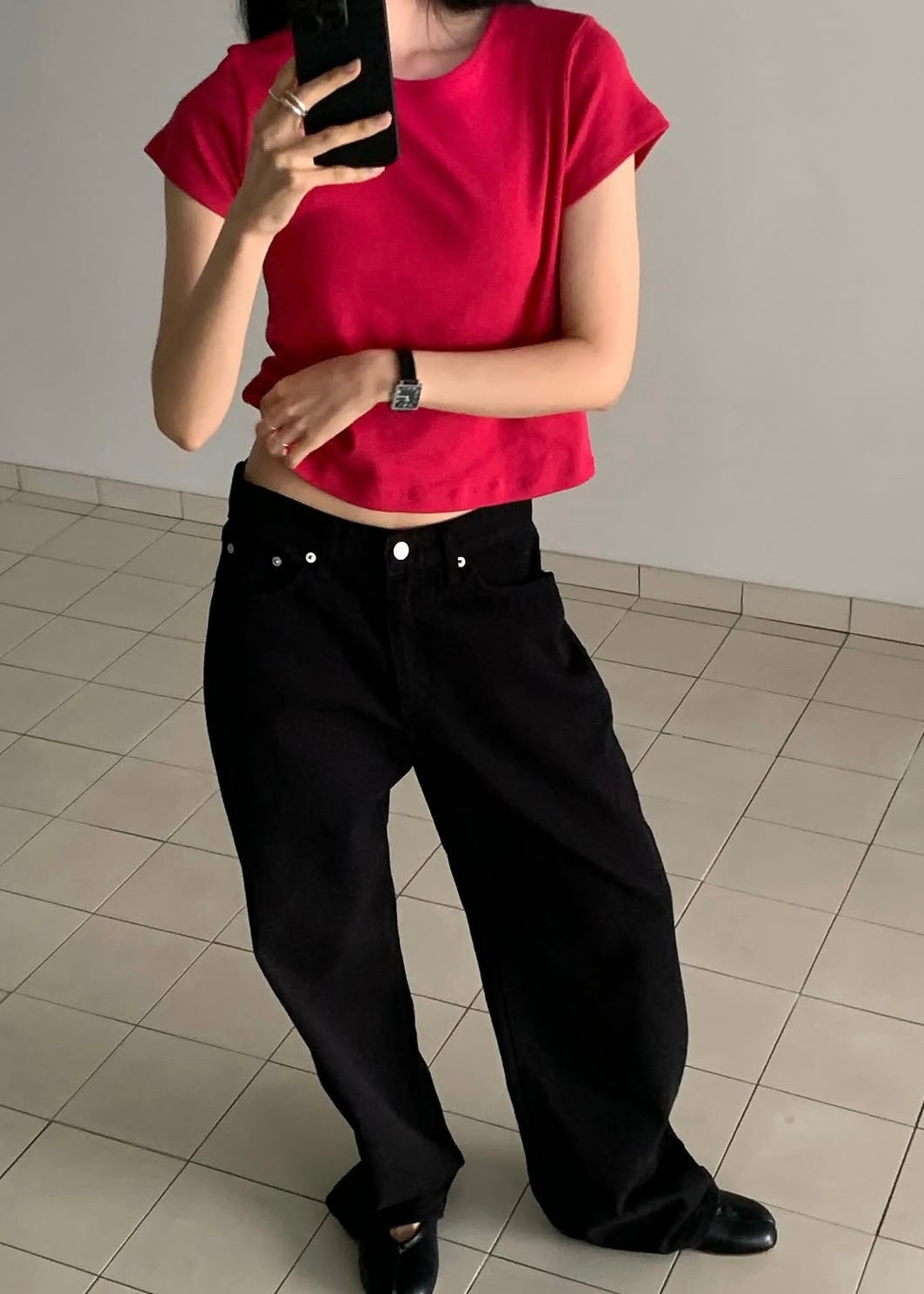 Relax cropped tee