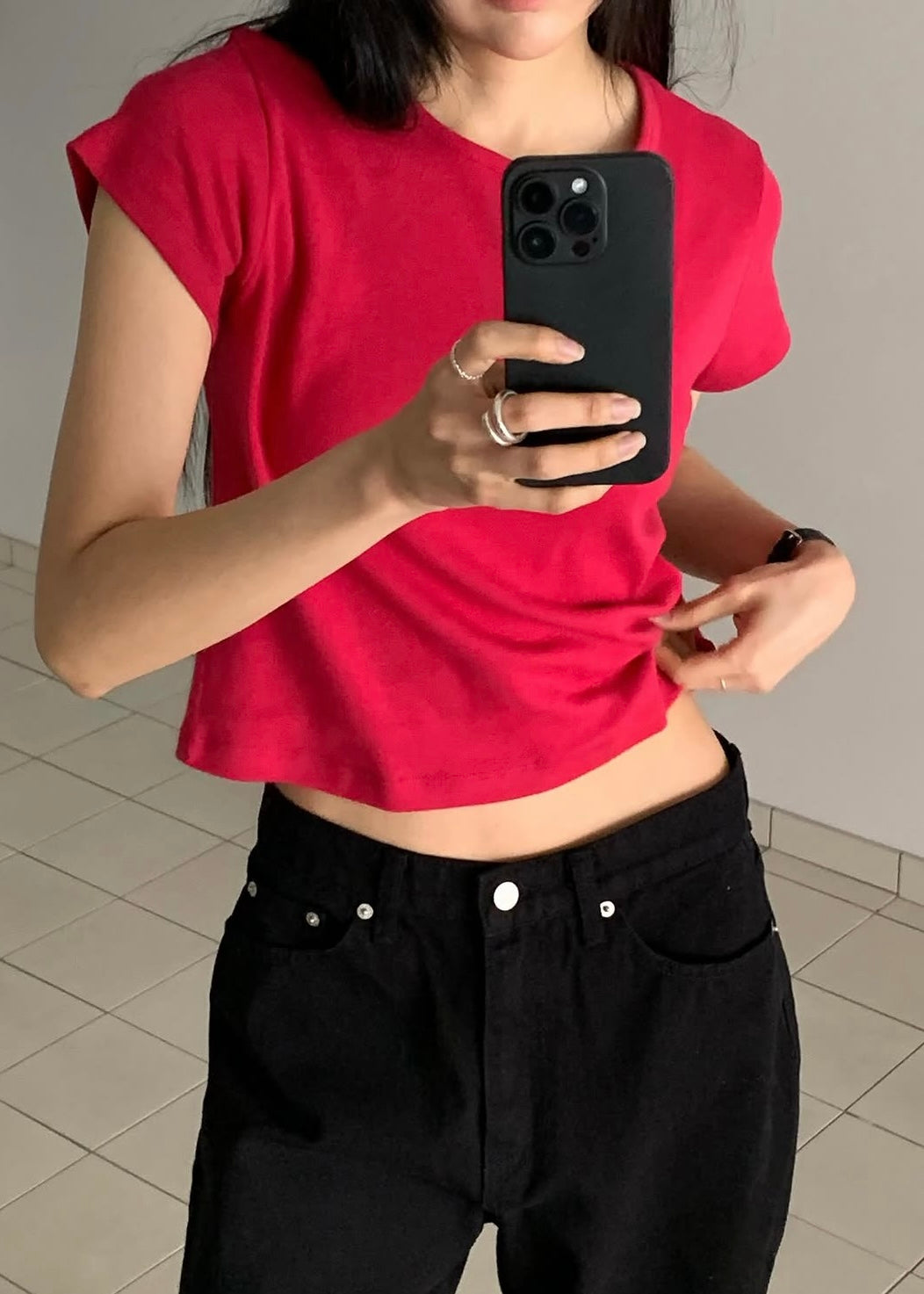 Relax cropped tee