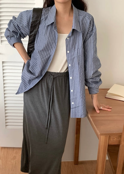 Mono stripes pocket shirt