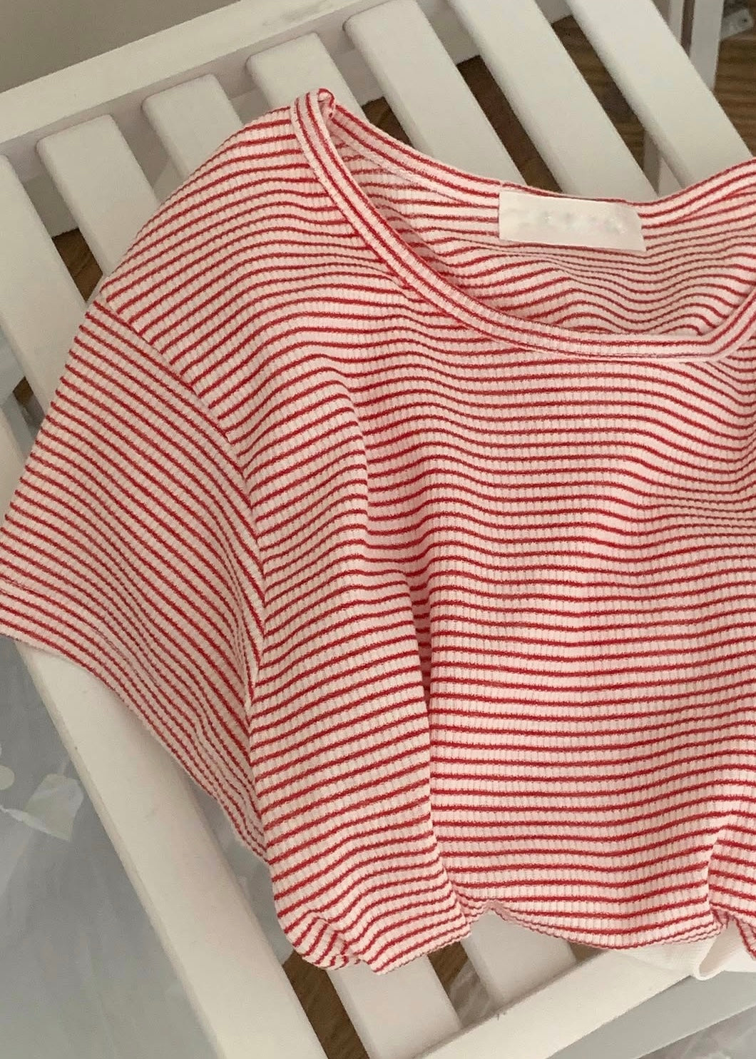 Mini stripes lycra tee