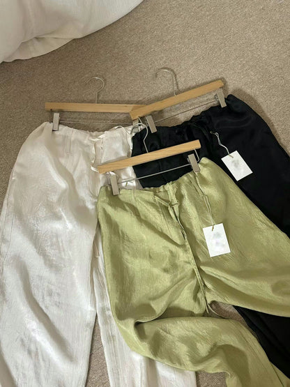 Satin resort pants