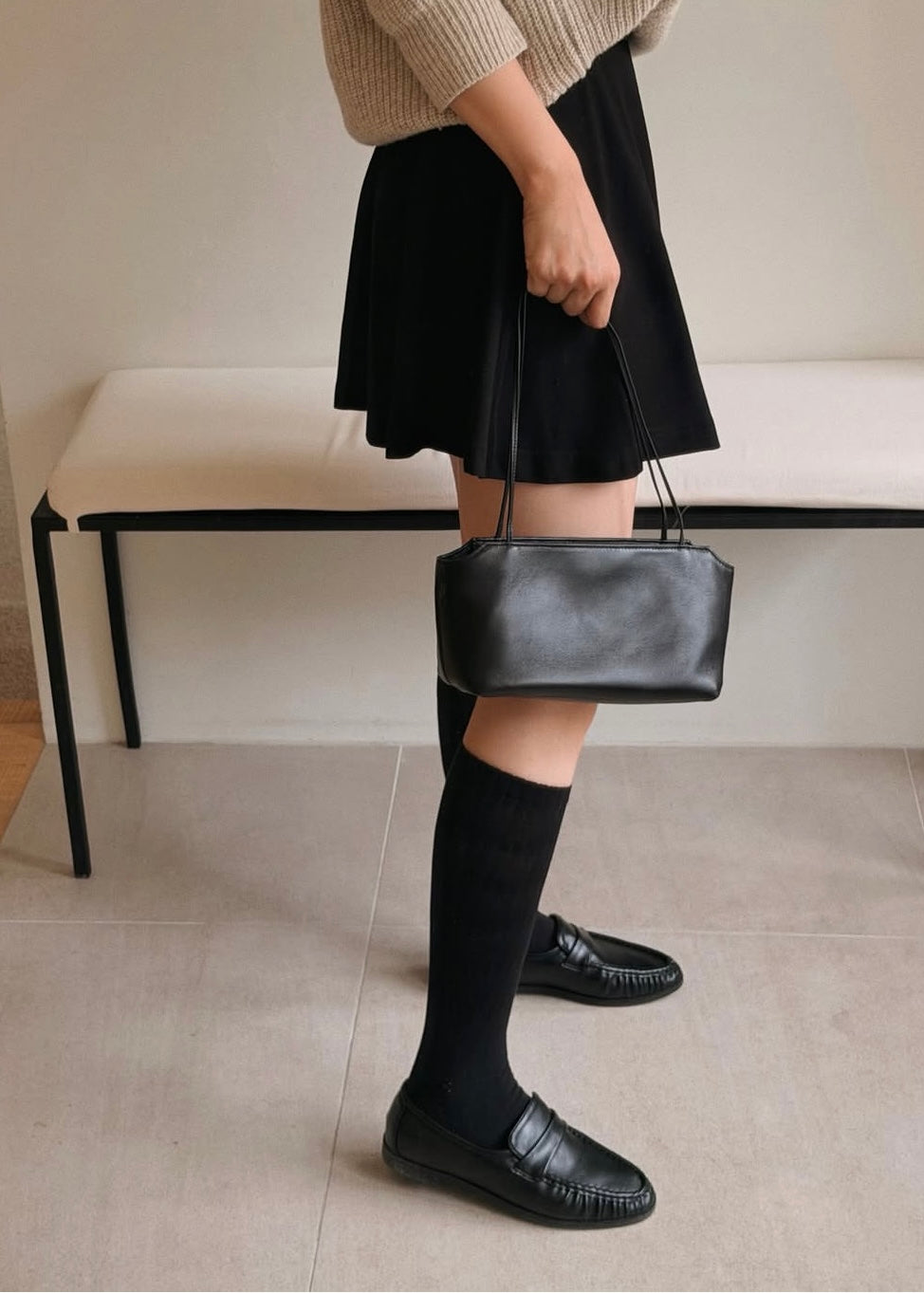 Shirring loafers