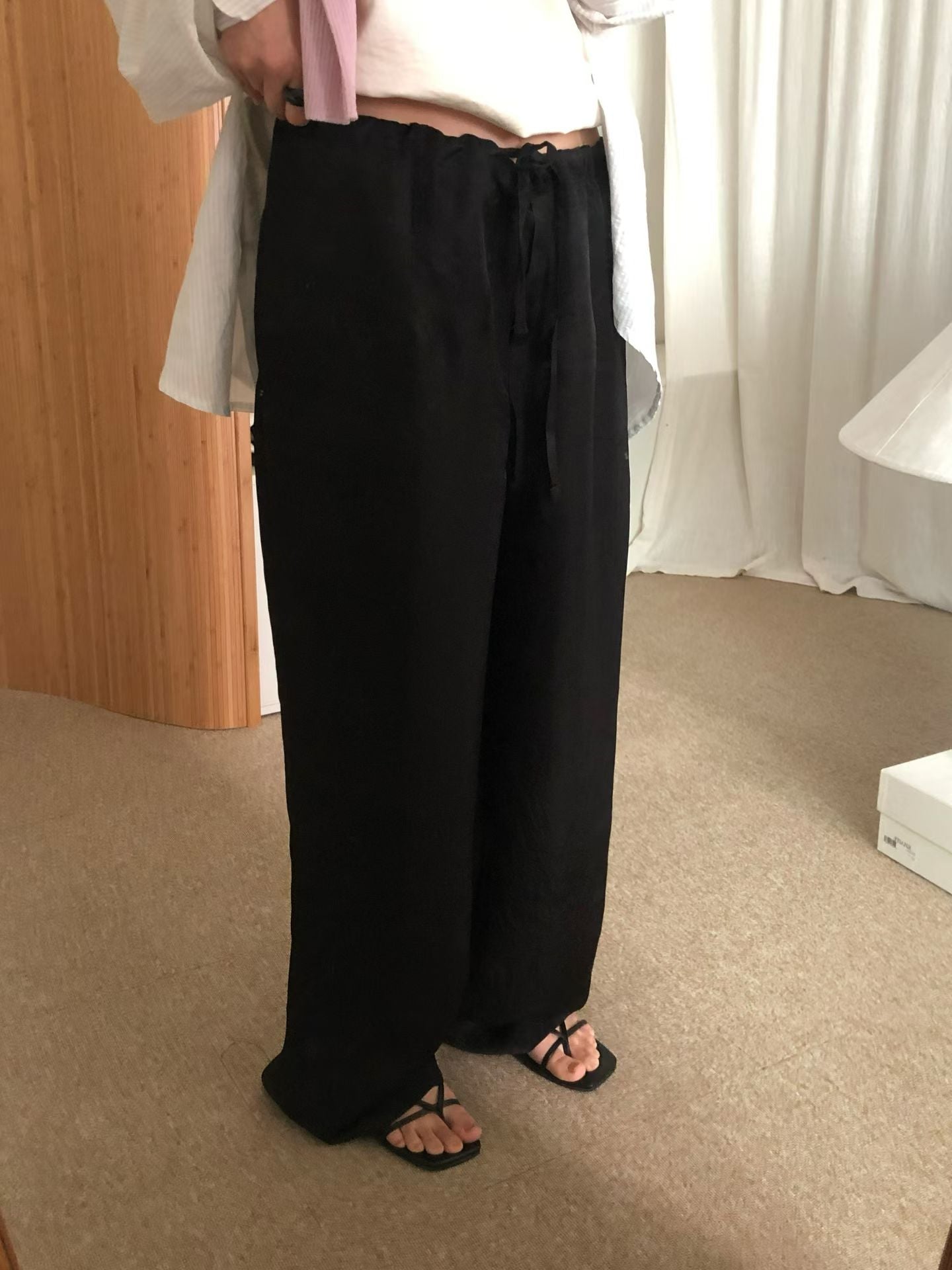 Satin resort pants