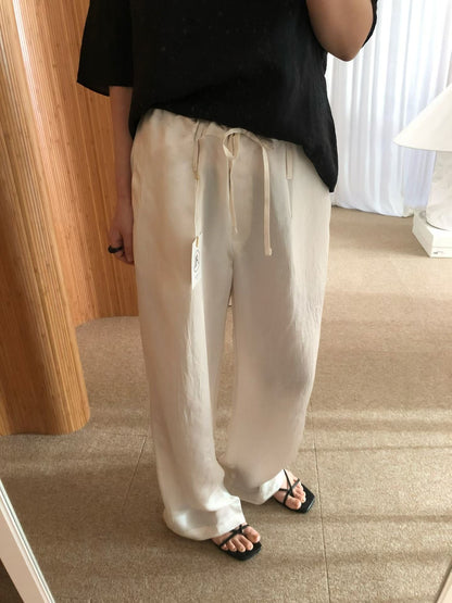 Satin resort pants