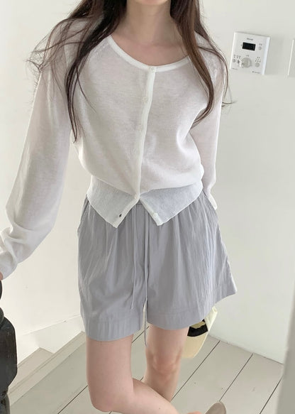 Puff lace-up shorts
