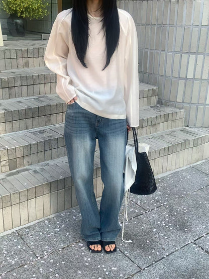 Bamboo pattern jeans