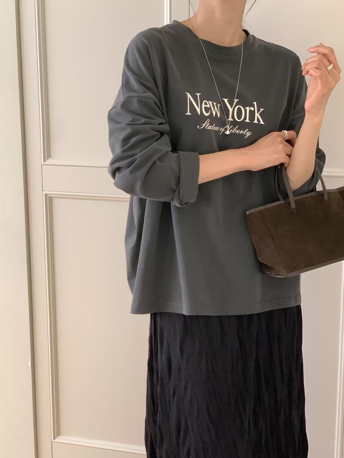 "New York" washed tee