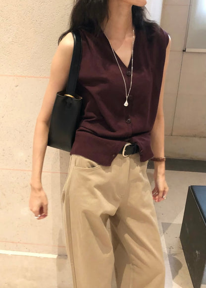 College knit vest