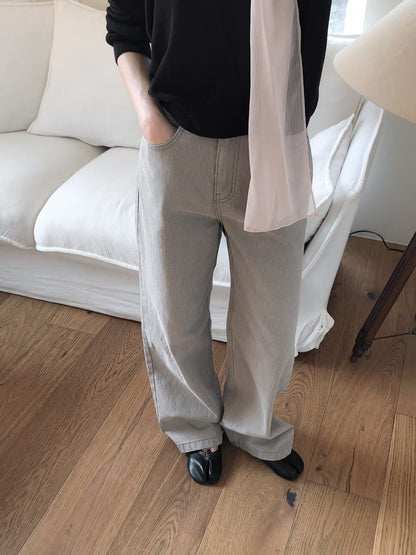 Pit pattern loose straight pants