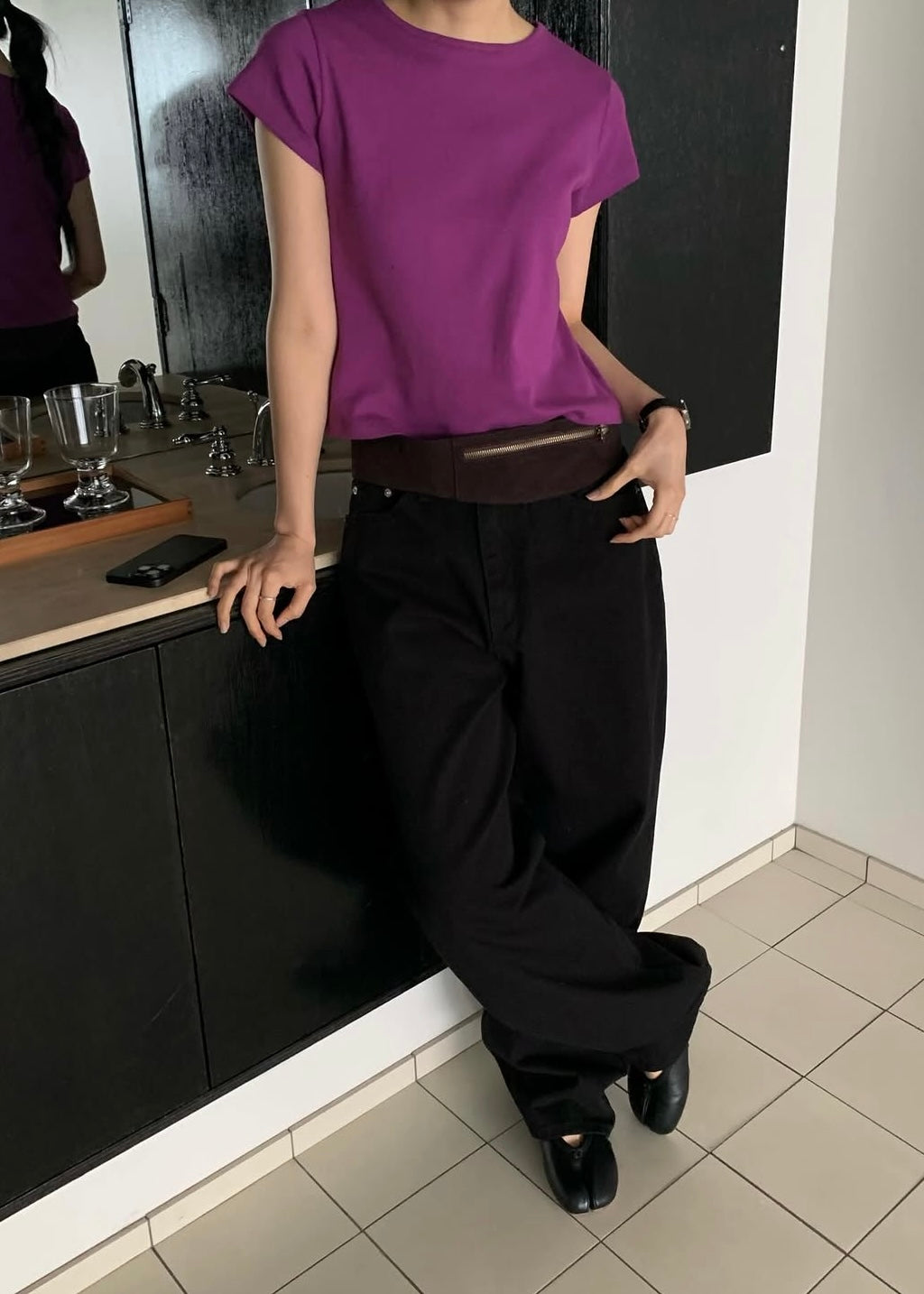 Relax cropped tee