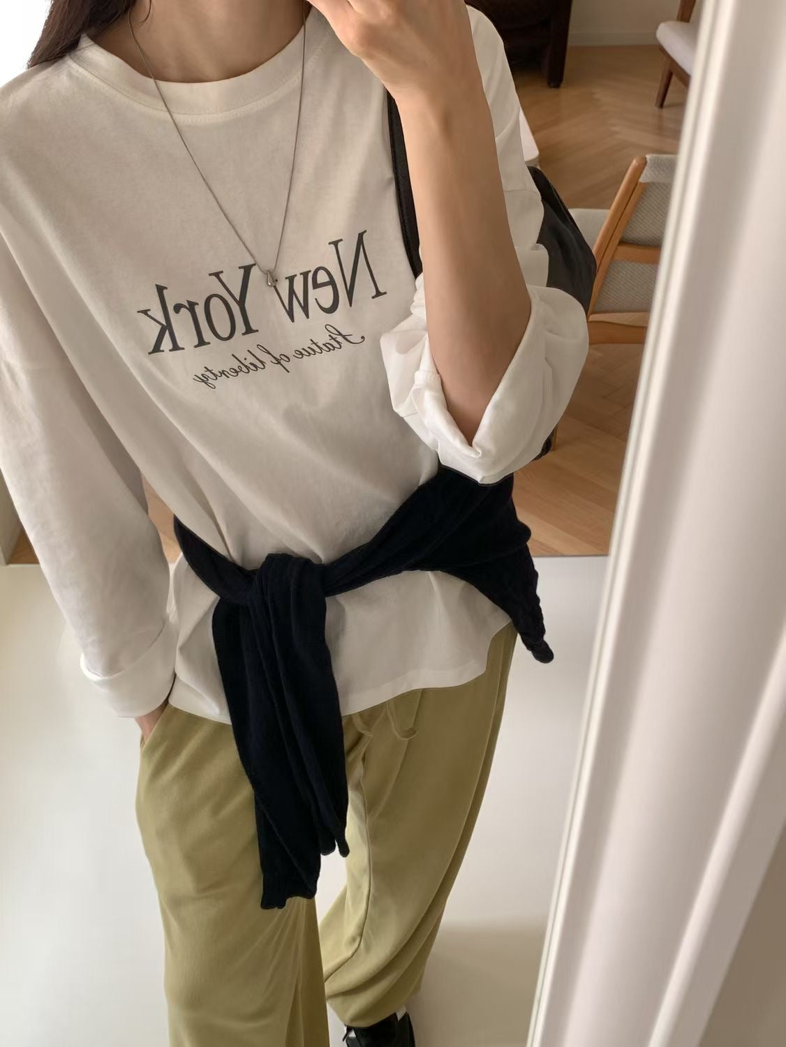 "New York" washed tee