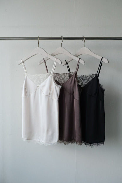 Silky lace camisole