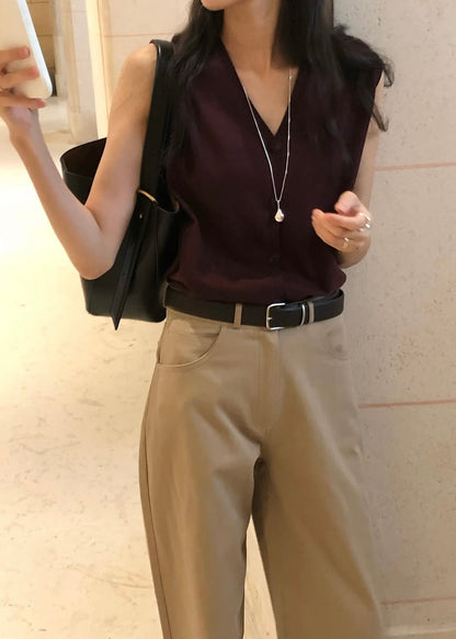 College knit vest